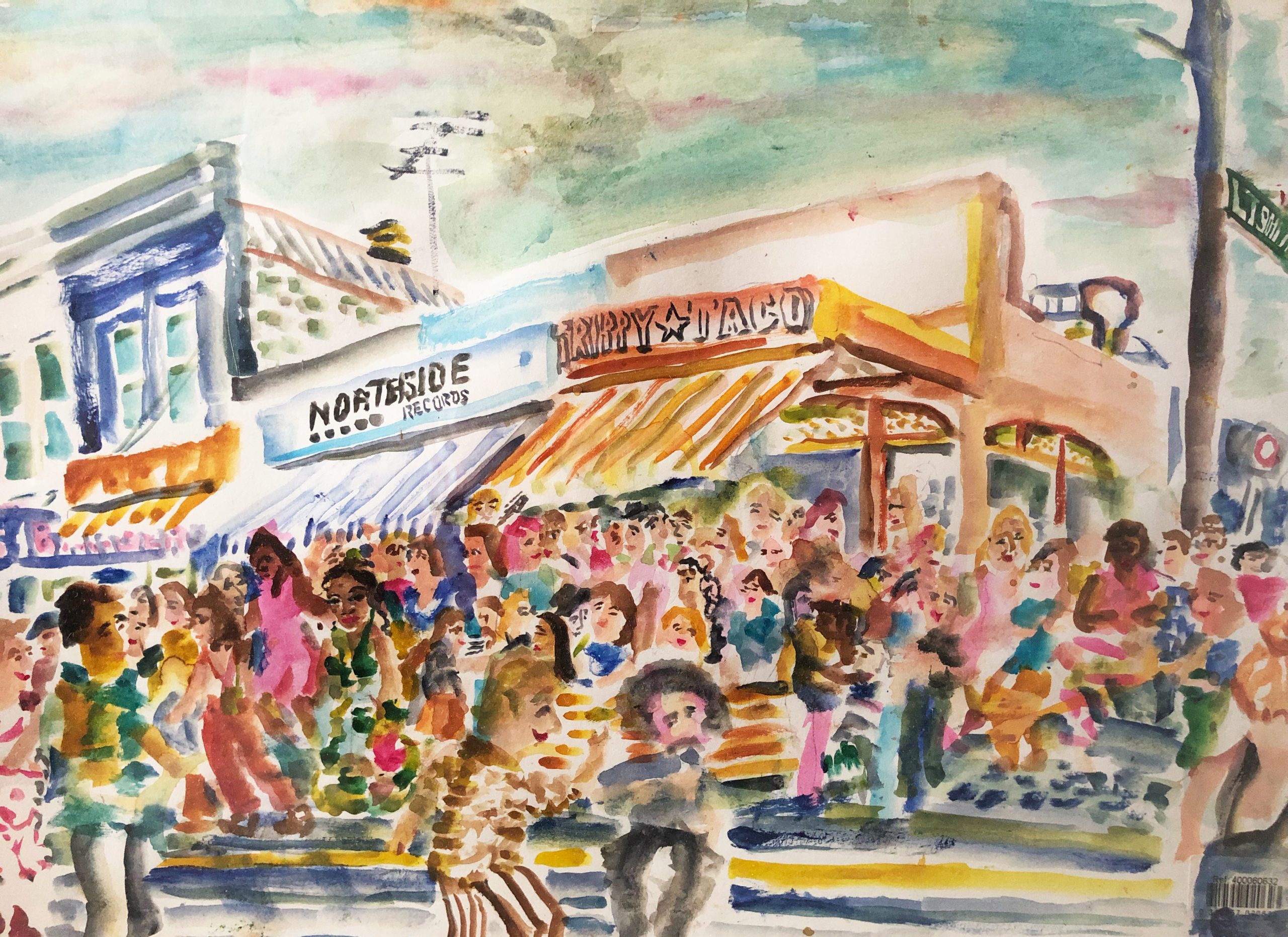 Painting of Northside Records by POL